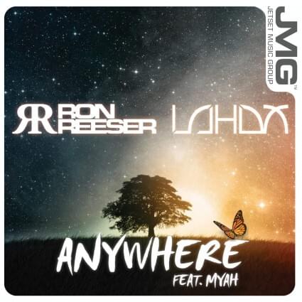 Album cover art for "Anywhere" by Ron Reeser & Lahox & Myah Marie