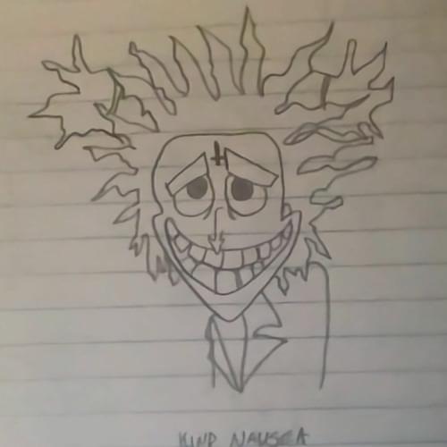 Album cover art for "burn" by mandy