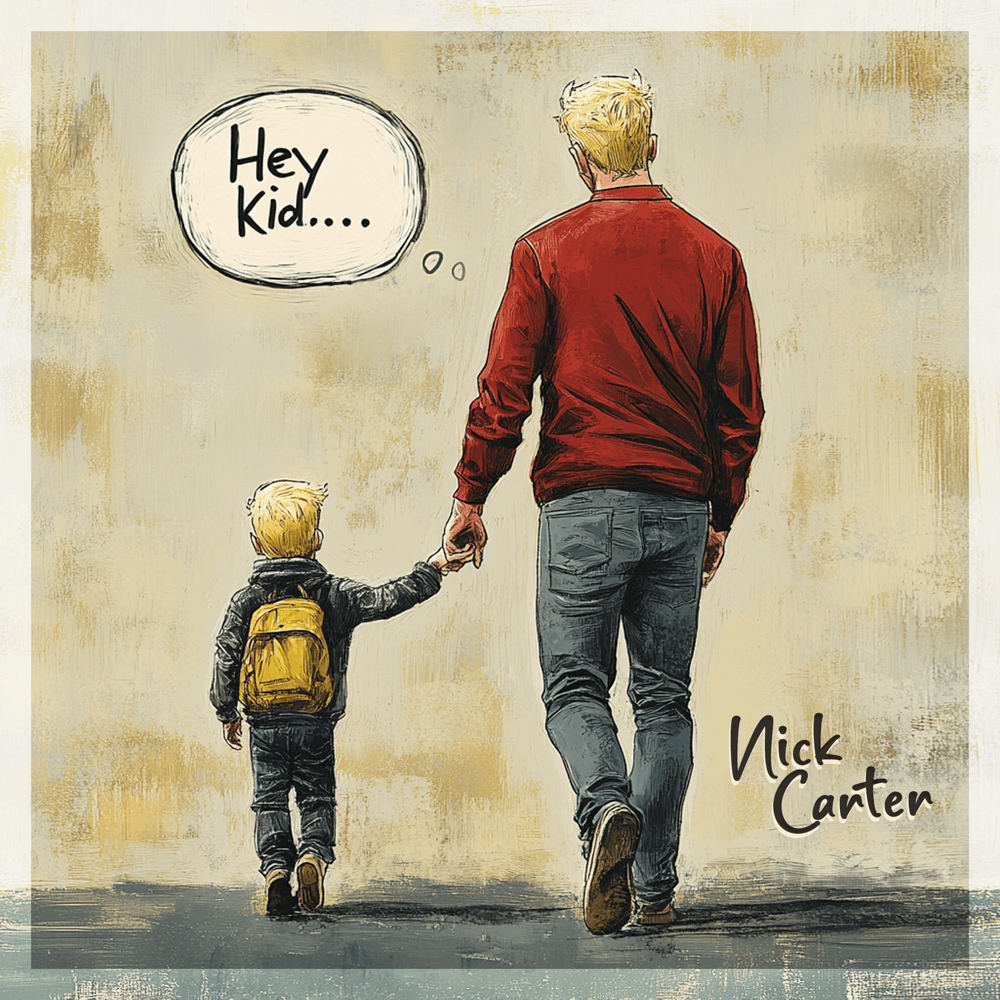 Album cover art for "Hey Kid" by Nick Carter