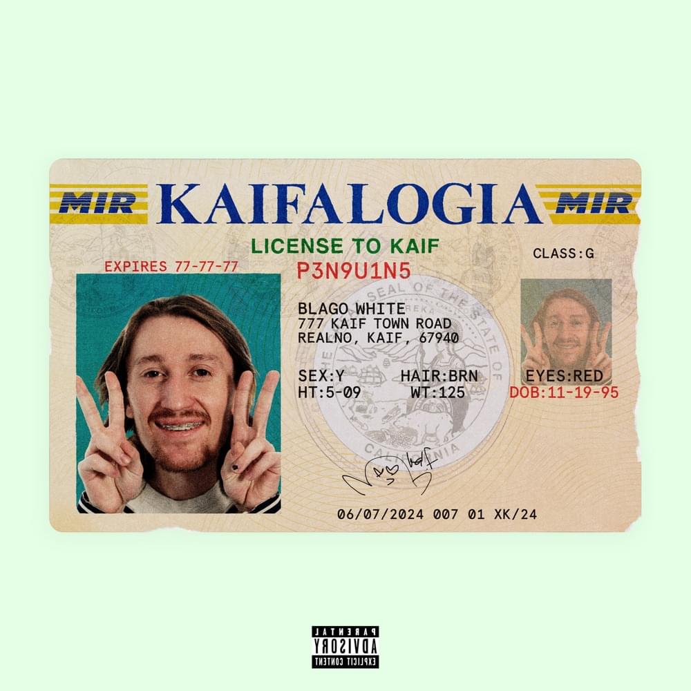 Album cover art for "Kaifalogia" by blago white