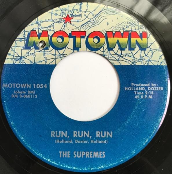 Album cover art for "Run, Run, Run" by The Supremes