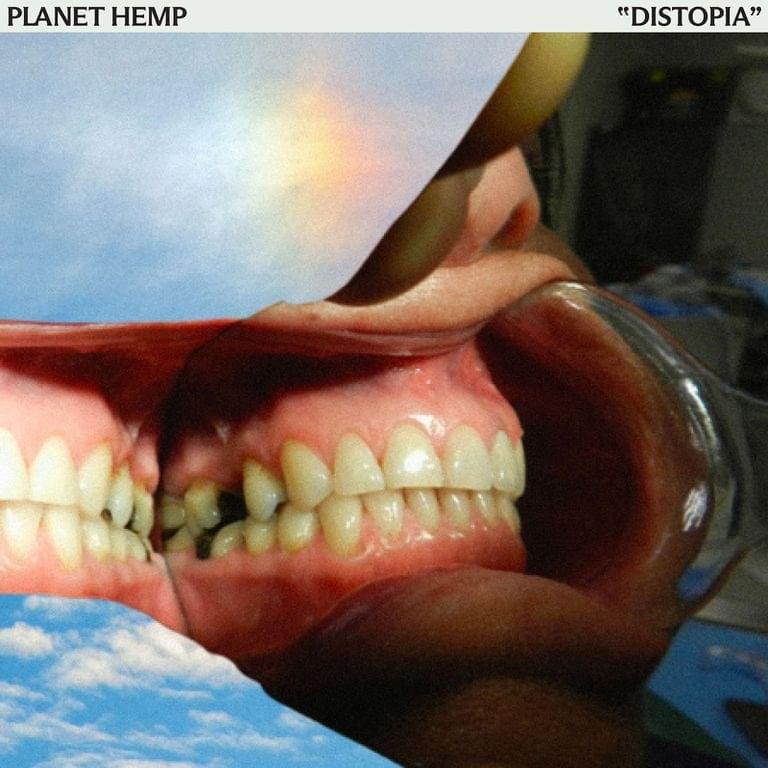 Album cover art for "DISTOPIA" by Planet Hemp & Criolo