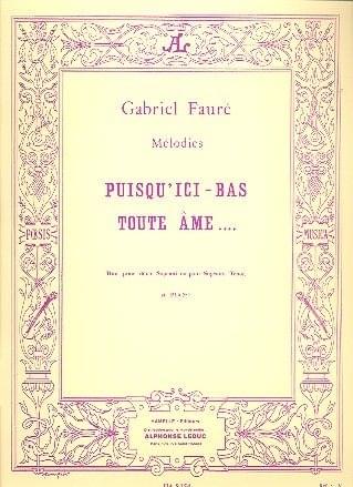 Album cover art for "Puisqu’ici-bas" by Gabriel Fauré