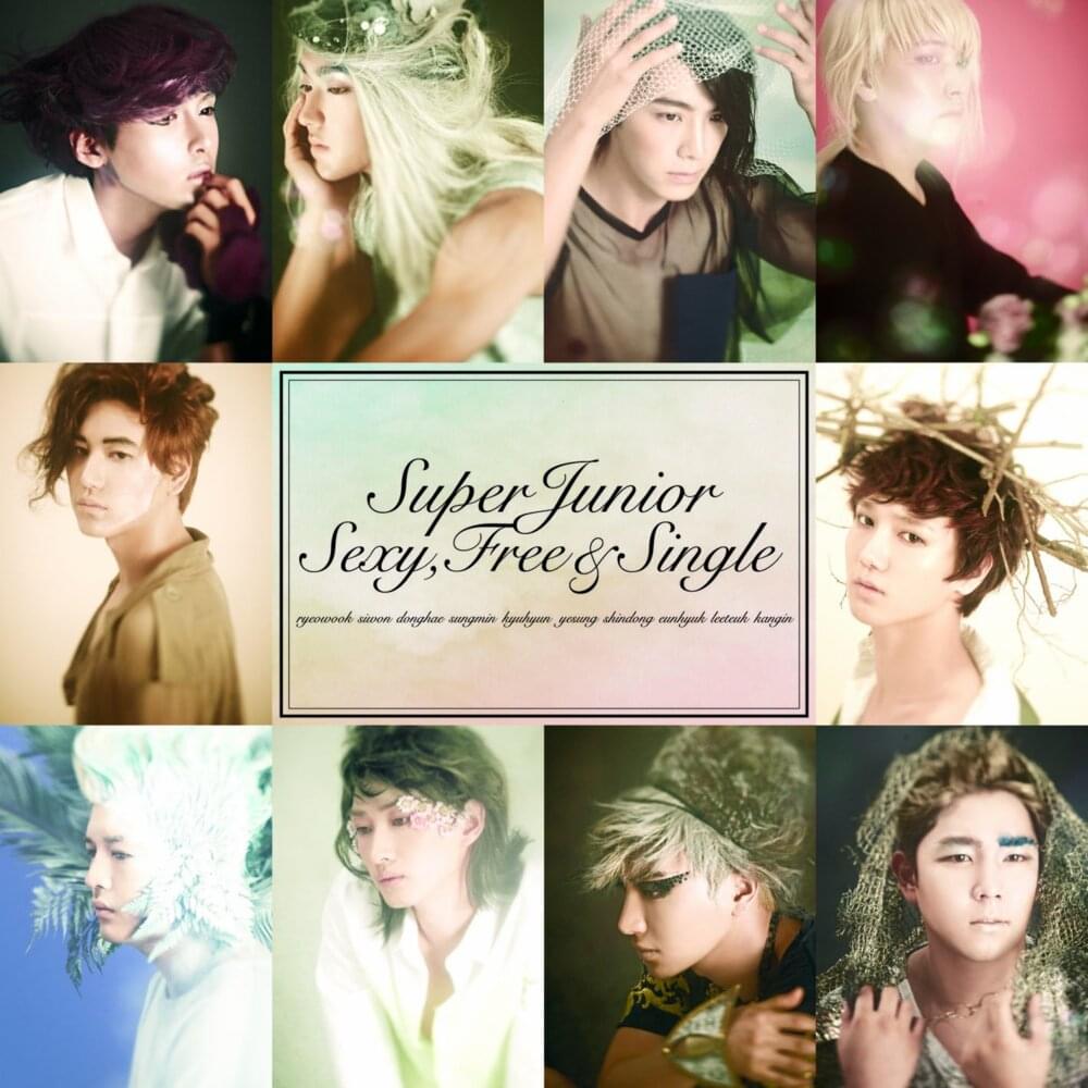 Album cover art for "Sexy, Free & Single (Japanese Version)" by SUPER JUNIOR