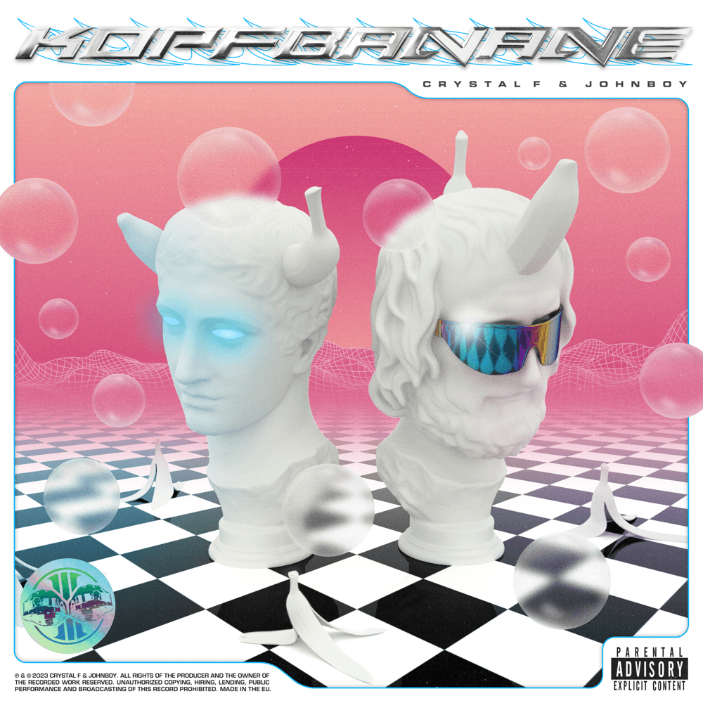 Album cover art for "Kopfbanane" by Crystal F