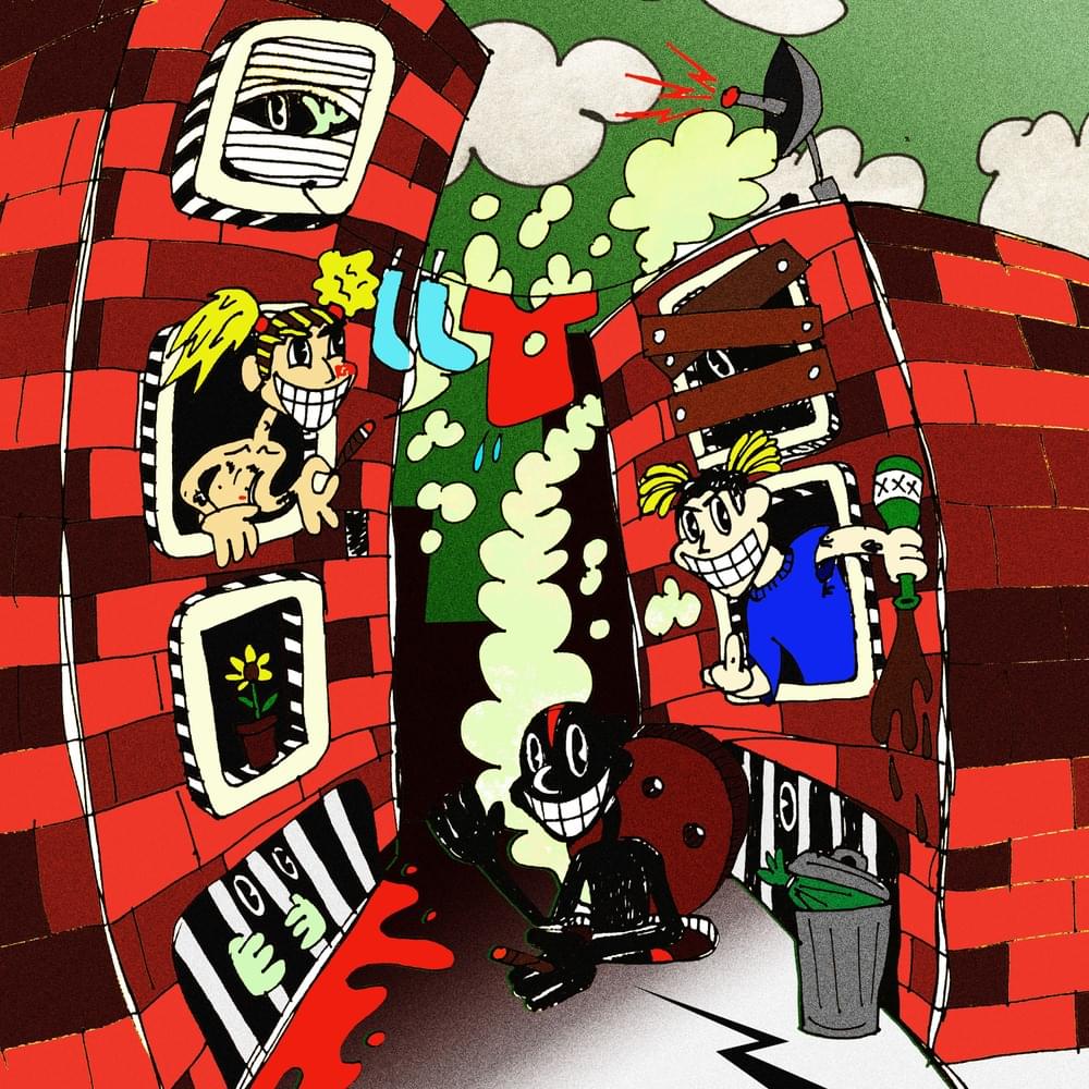 Album cover art for "GUNK ROCK" by Lil Darkie & EDDISON & mesq