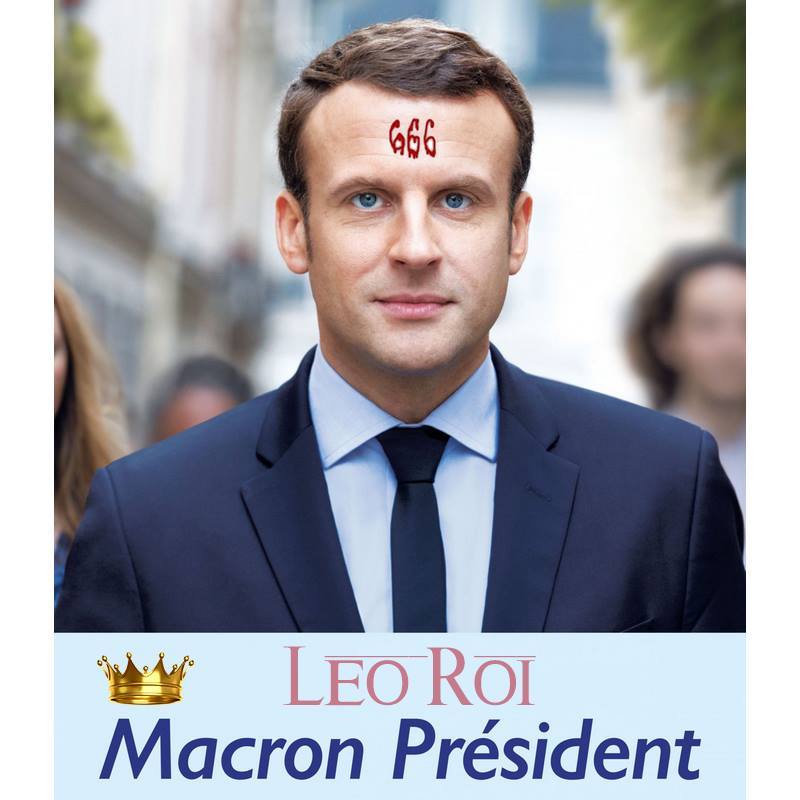 Album cover art for "Macron Président" by Leo Roi