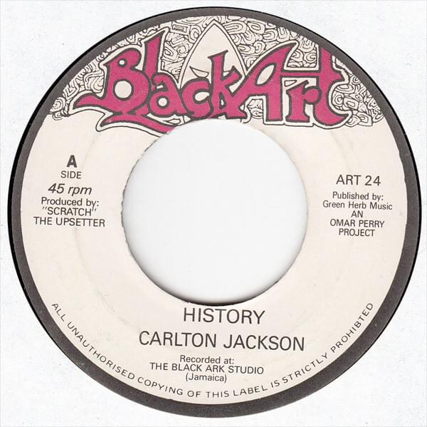 Album cover art for "History" by Carlton Jackson