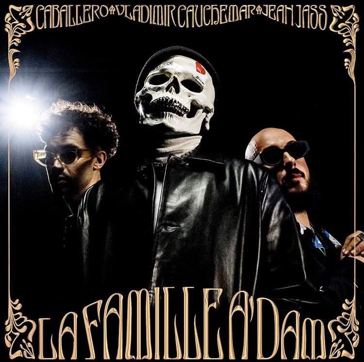 Album cover art for "La famille Adam" by Vladimir Cauchemar & Caballero & JeanJass