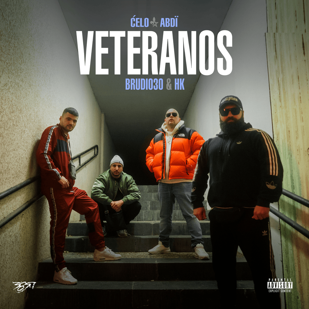 Album cover art for "VETERANOS" by Celo & Abdi