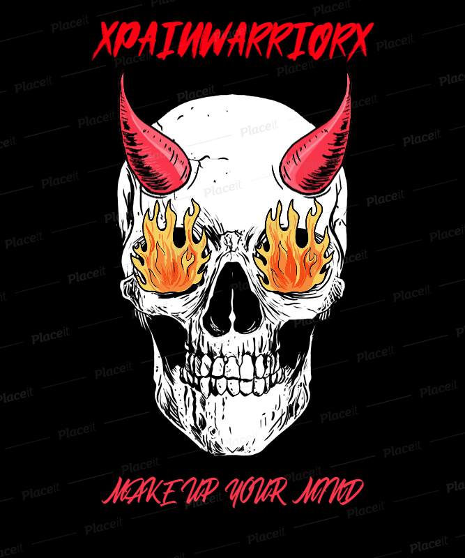 Album cover art for "MAKE UP YOUR MIND" by xPainWarriorx