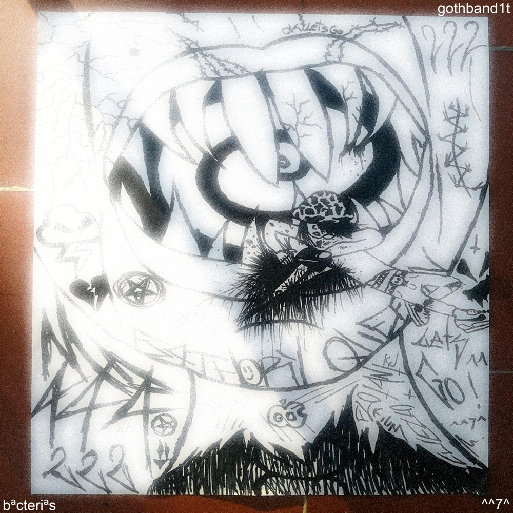 Album cover art for "bªcteriªs" by Mda & gothband1t