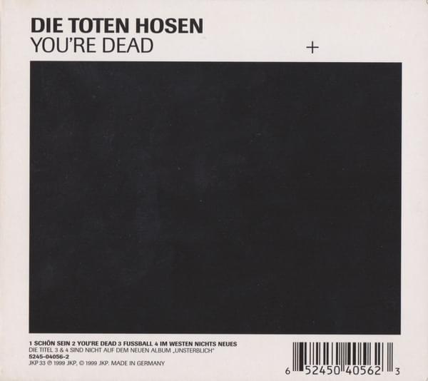 Album cover art for "You’re Dead" by Die Toten Hosen