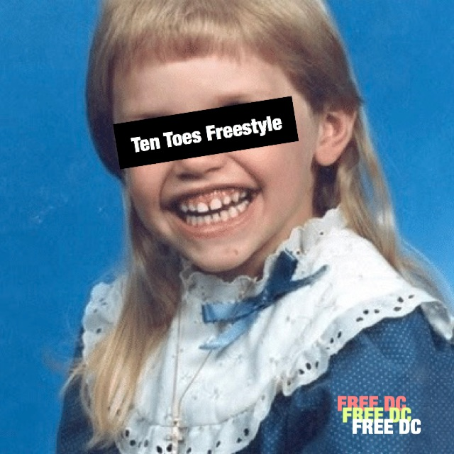 Album cover art for "Ten Toes Freestyle" by DC The Don