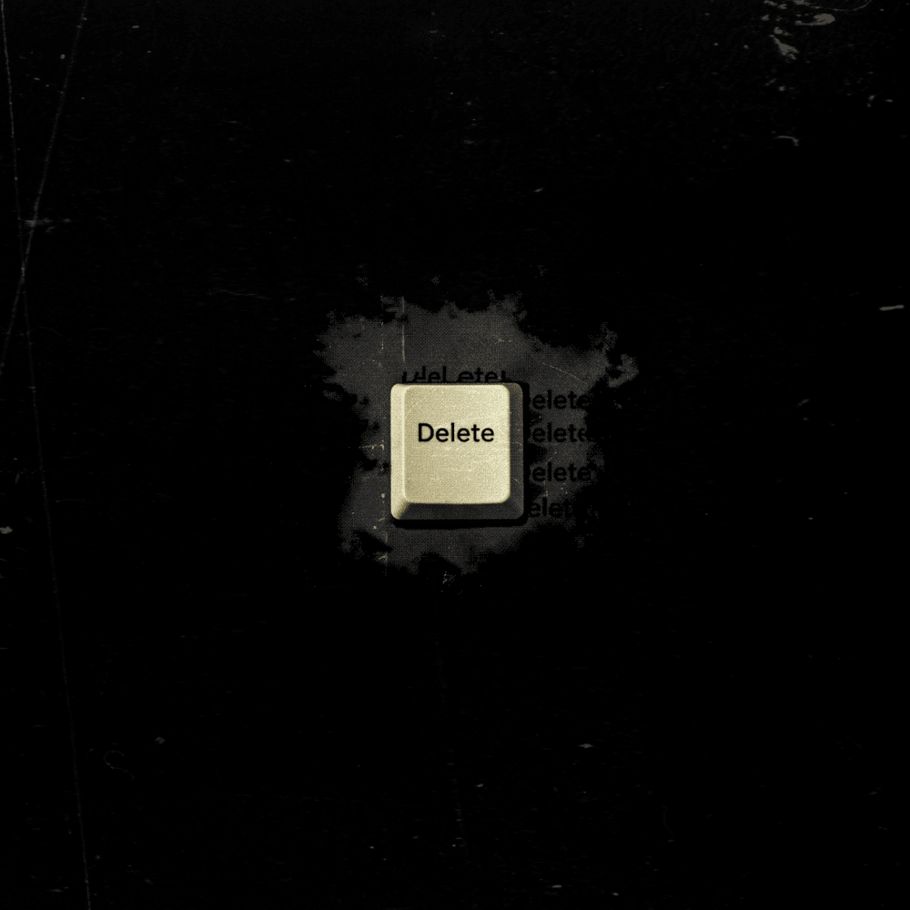 Album cover art for "DELETE" by Keskin