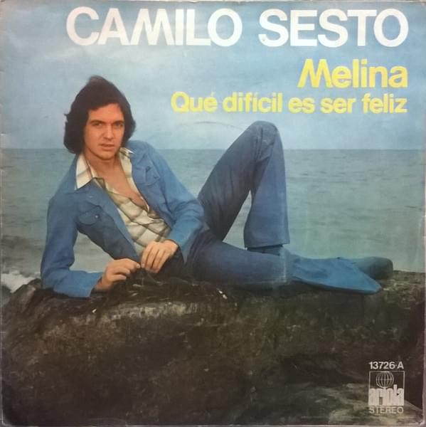 Album cover art for "Melina" by Camilo Sesto
