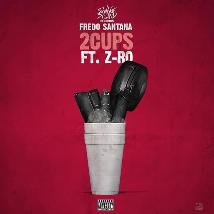 Album cover art for "2 Cups" by Fredo Santana & Z-Ro