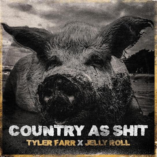 Album cover art for "Country As Shit" by Tyler Farr & Jelly Roll