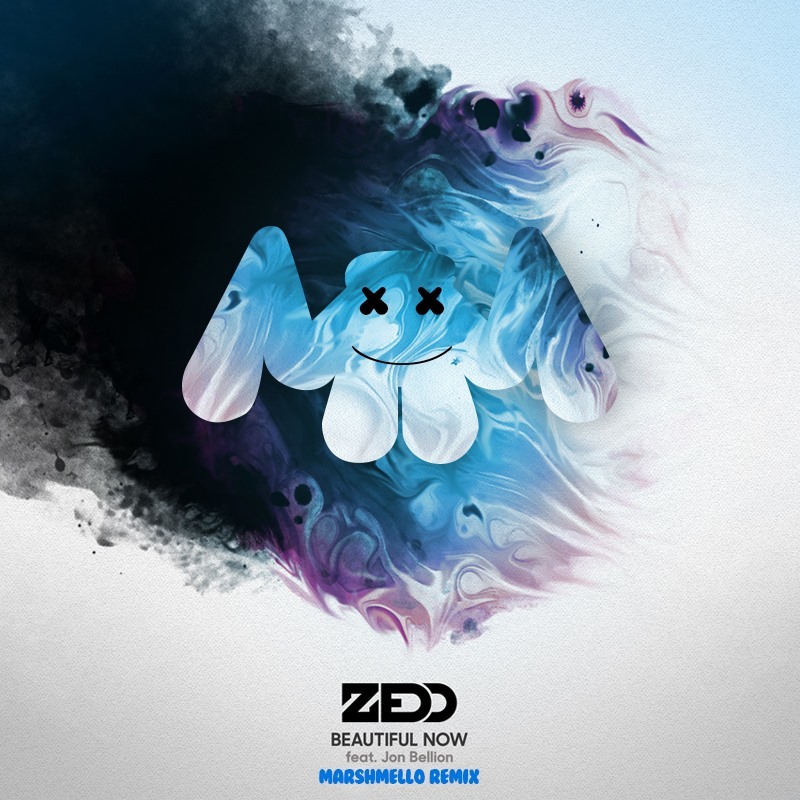 Album cover art for "Beautiful Now (Marshmello Remix)" by Zedd & Jon Bellion