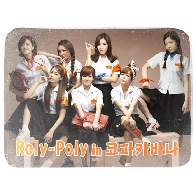 Album cover art for "Roly-Poly in 코파카바나 (Copacabana)" by T-ARA (KOR)