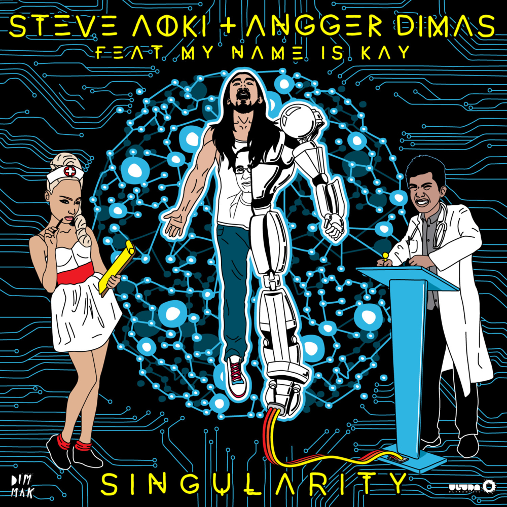 Album cover art for "Singularity" by Steve Aoki & Goldie Boutilier