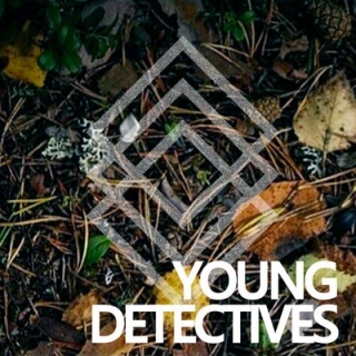 Album cover art for "Young Detectives" by Satellite Stories
