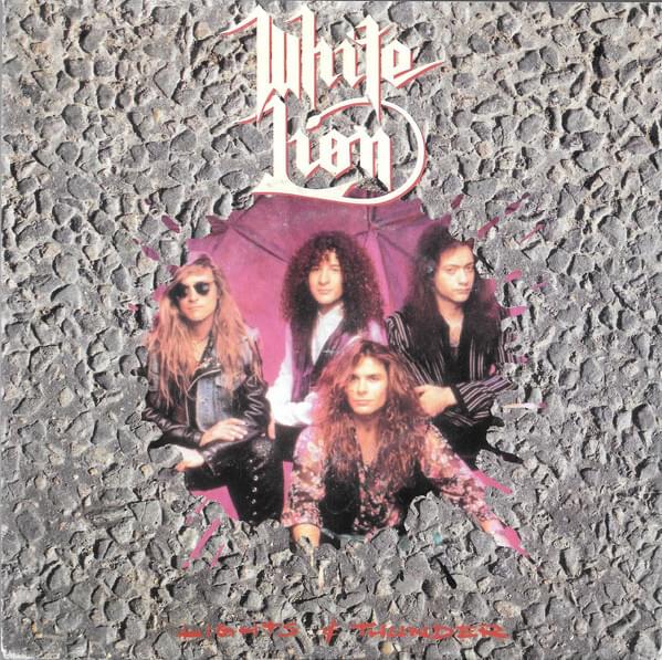 Album cover art for "Lights and Thunder" by White Lion