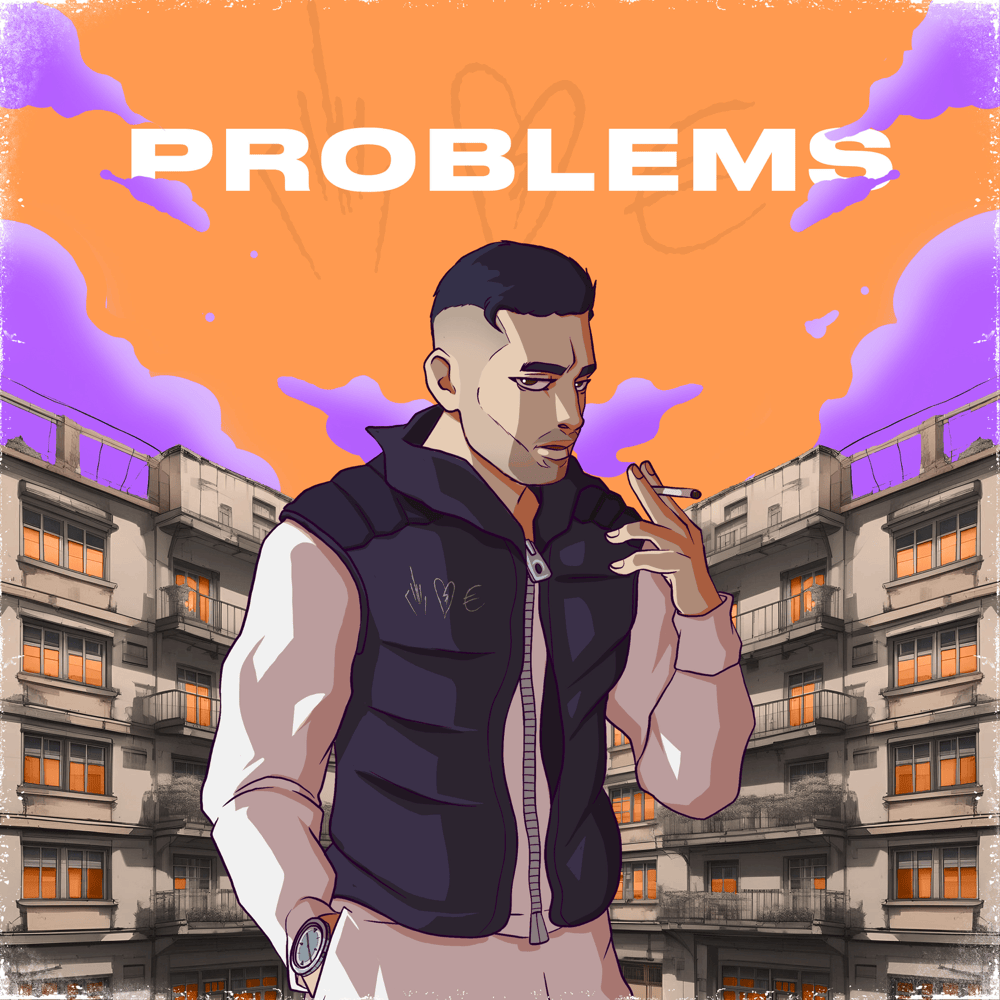 Album cover art for "Problems" by Kurdo