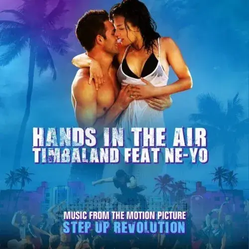 Album cover art for "Hands In The Air" by Timbaland & Ne-Yo