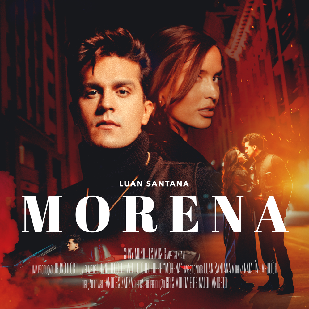 Album cover art for "MORENA" by Luan Santana