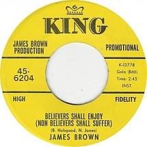 Album cover art for "Believers Shall Enjoy (Non Believers Shall Suffer)" by James Brown