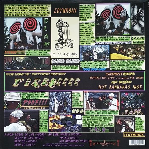 Album cover art for "Yikes" by MF DOOM