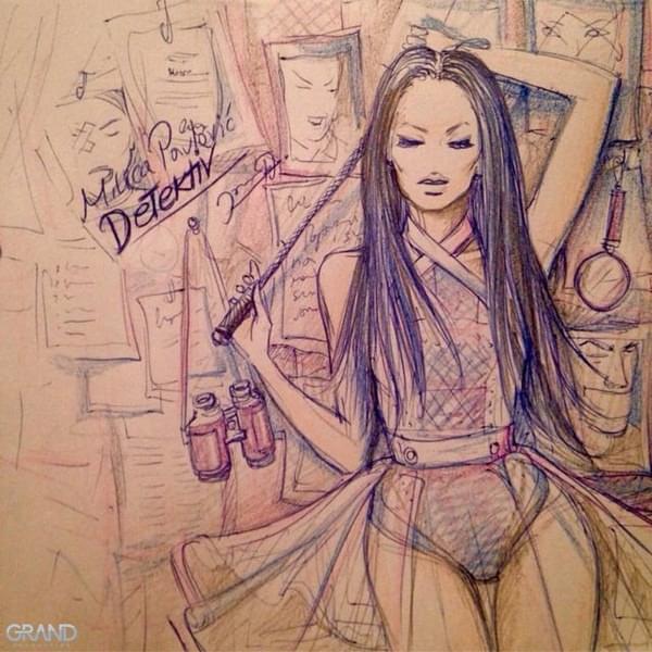 Album cover art for "Detektiv" by Milica Pavlović