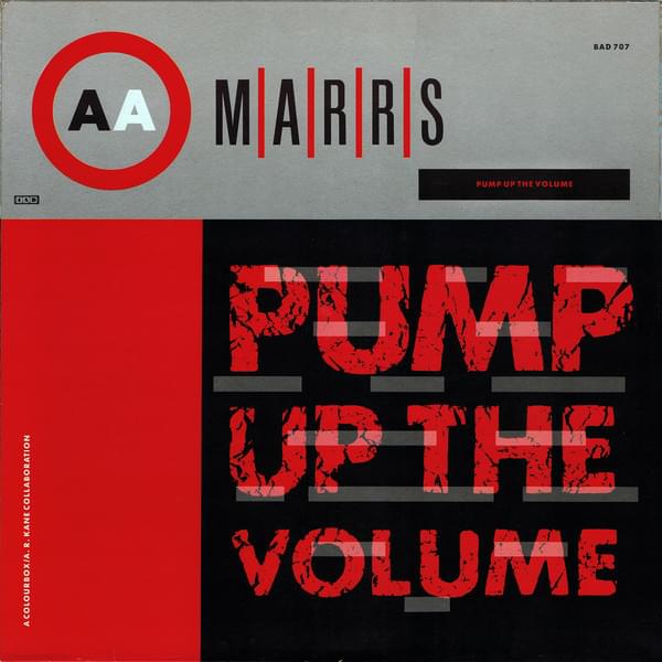 Album cover art for "Pump Up the Volume" by M/A/R/R/S