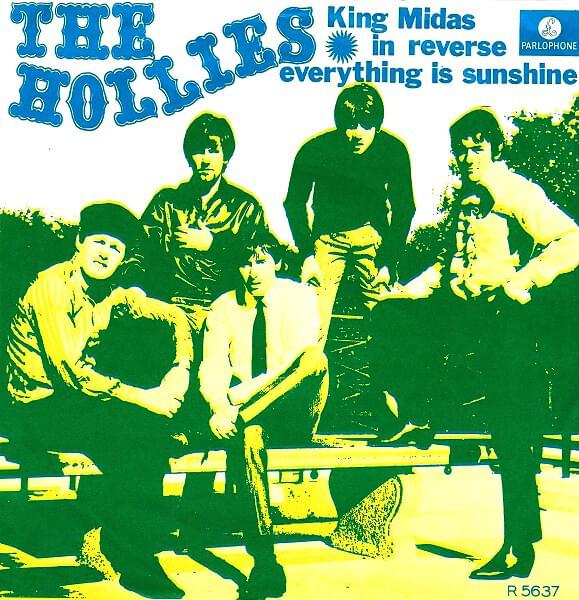 Album cover art for "King Midas in Reverse" by The Hollies