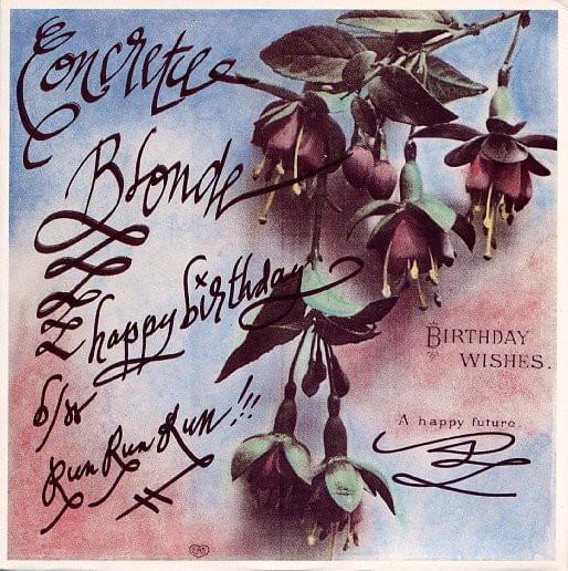 Album cover art for "Happy Birthday" by Concrete Blonde