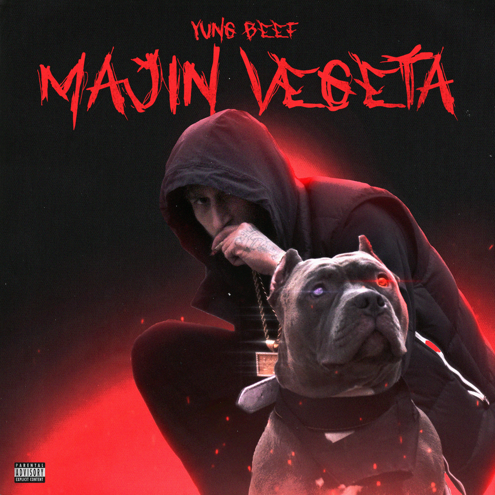 Album cover art for "MAJIN VEGETA" by Yung Beef