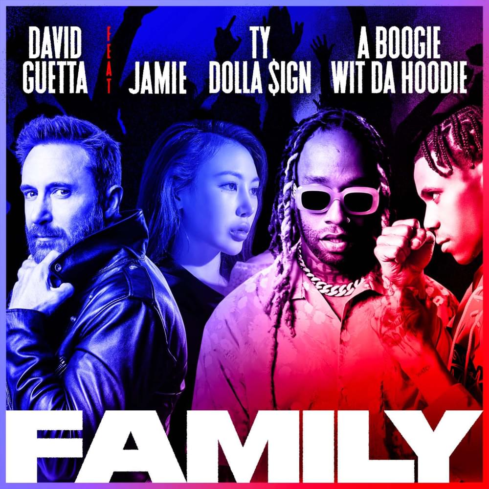 Album cover art for "Family (Korean Version)" by David Guetta & JAMIE (제이미) & Ty Dolla $ign & A Boogie wit da Hoodie