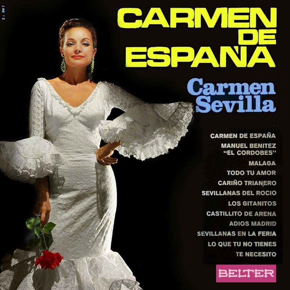 Album cover art for "Carmen De España" by Carmen Sevilla