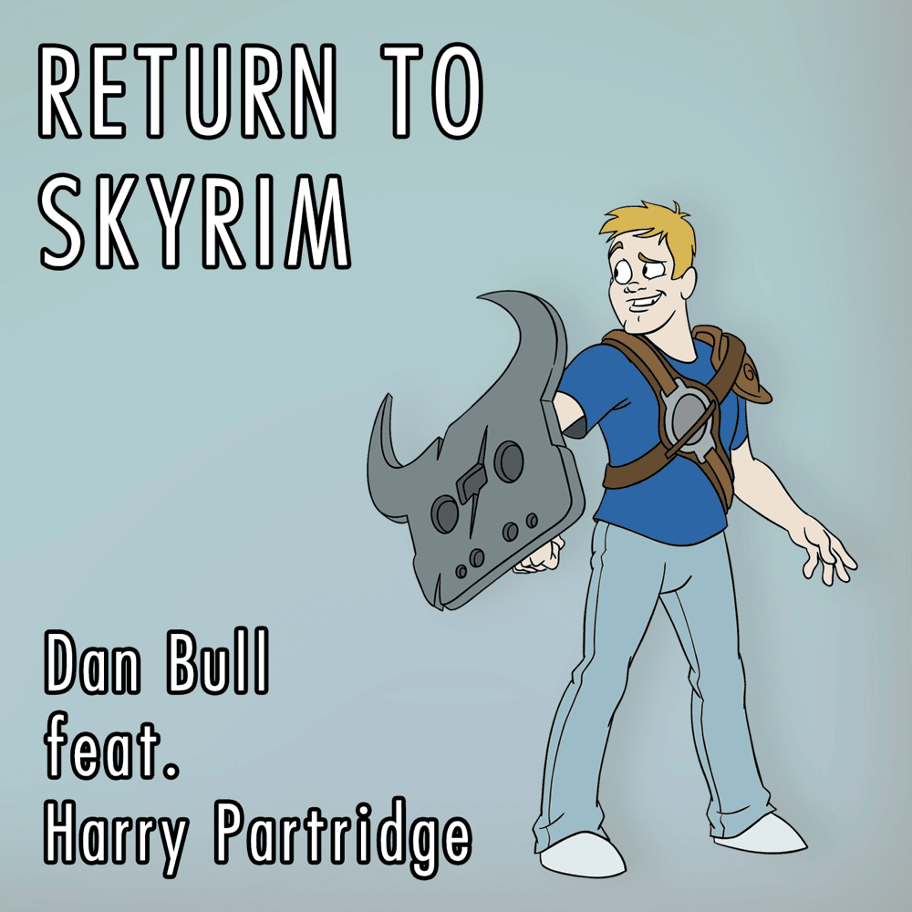 Album cover art for "Return To Skyrim" by Dan Bull & Harry Partridge