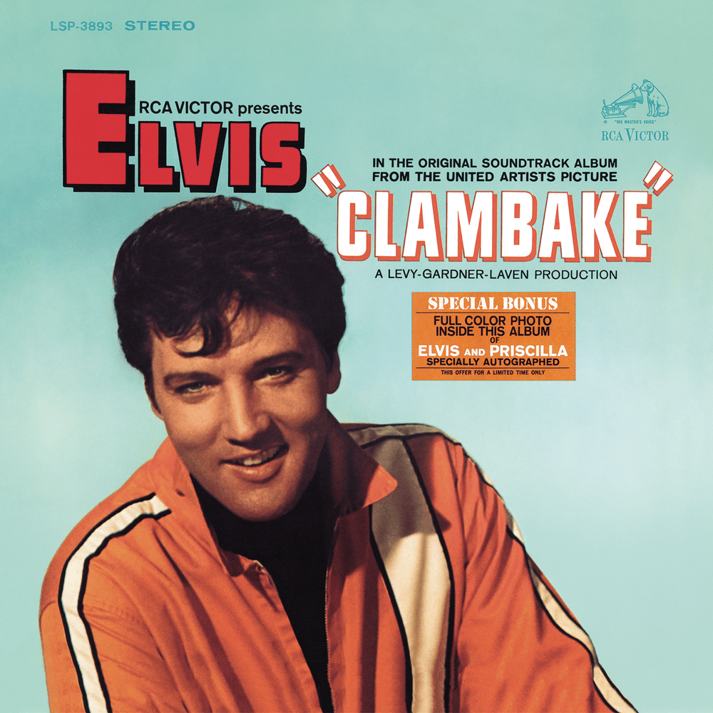 Album cover art for "Clambake" by Elvis Presley