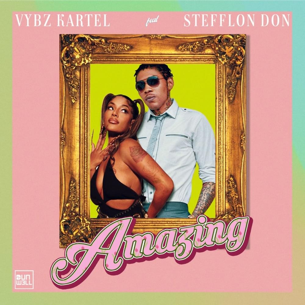 Album cover art for "Amazing" by Vybz Kartel & Stefflon Don
