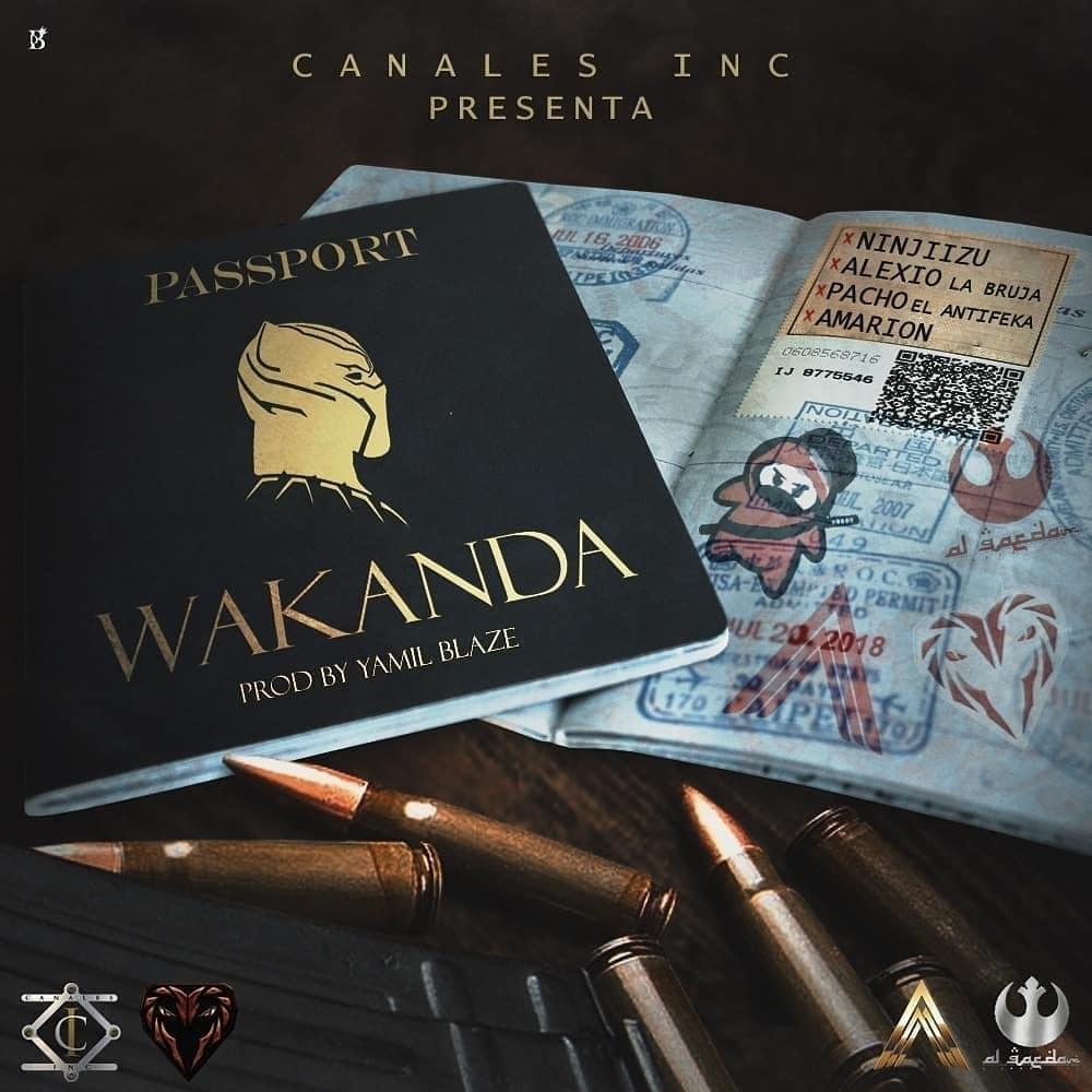 Album cover art for "Wakanda" by Benny Benni & Amarion & Pacho El Antifeka & Alexio