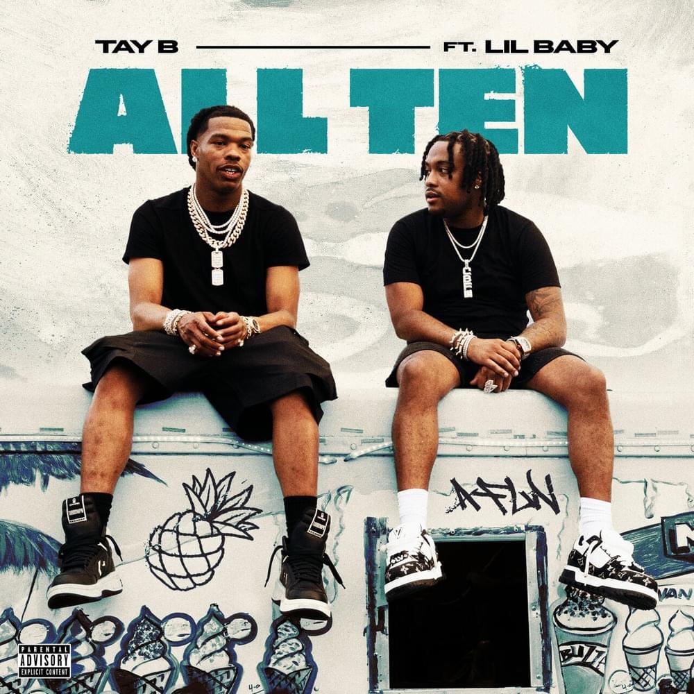 Album cover art for "ALL TEN" by 2K Sports & Lil Baby