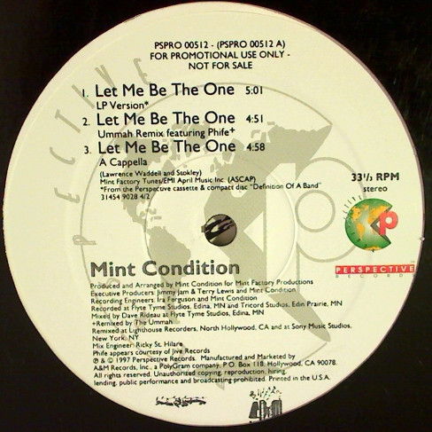 Album cover art for "Let Me Be the One (Phife’s Ummah Remix)" by Mint Condition & Phife Dawg