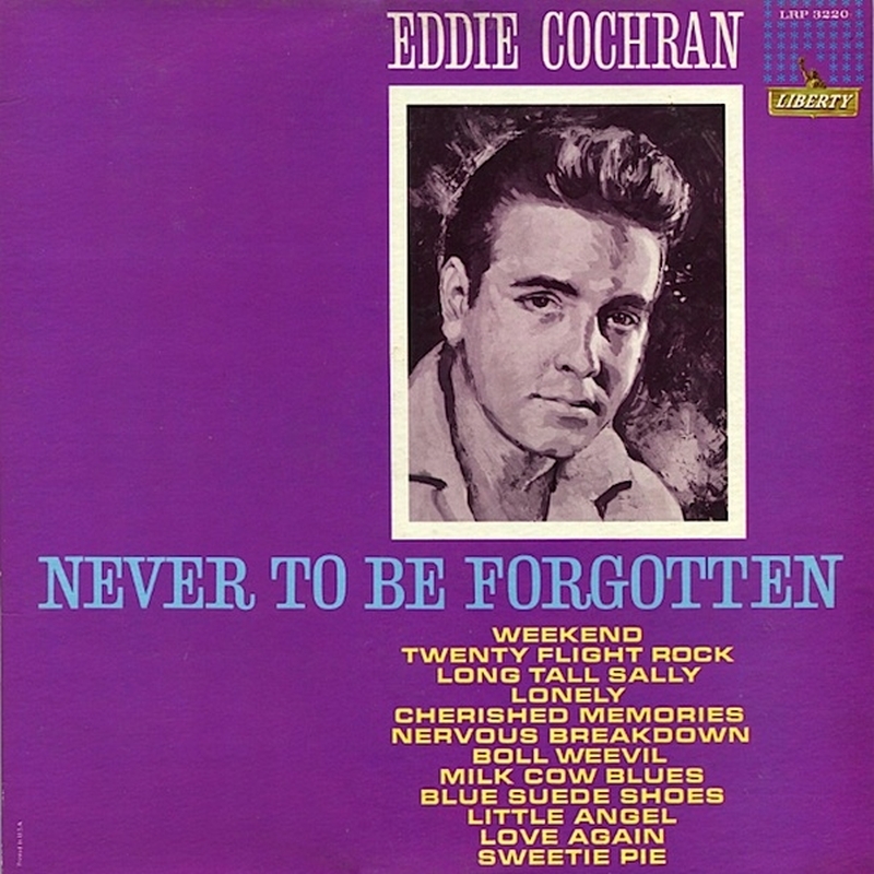 Album cover art for "Sweetie Pie" by Eddie Cochran