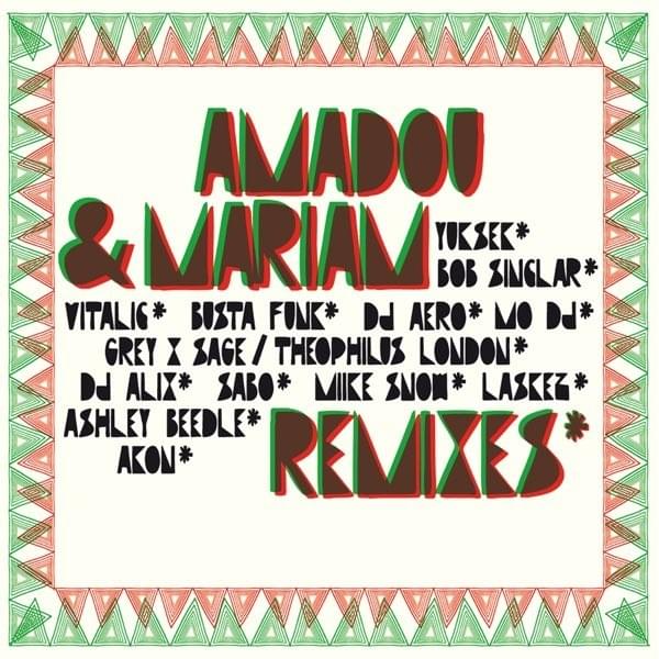 Album cover art for "Africa (Bob Sinclair Remix)" by Amadou & Mariam