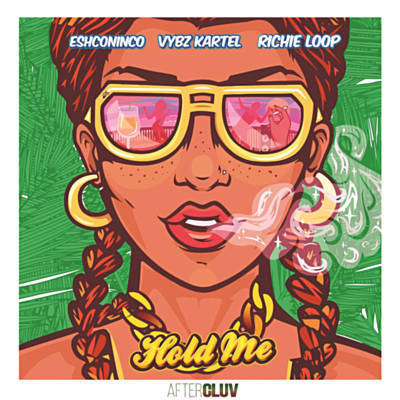 Album cover art for "Hold Me" by EshcoNinco & Richie Loop & Vybz Kartel