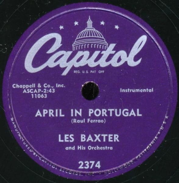 Album cover art for "April in Portugal" by Les Baxter