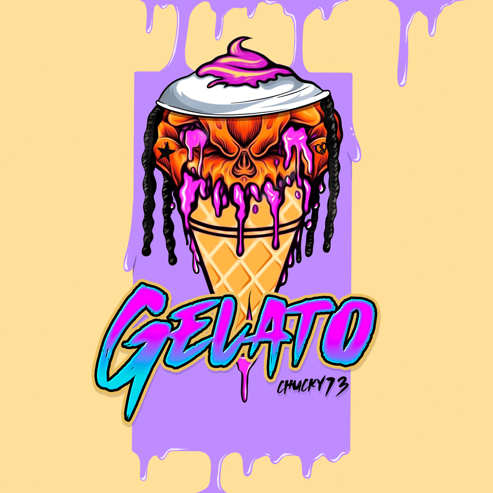 Album cover art for "Gelato" by Chucky73